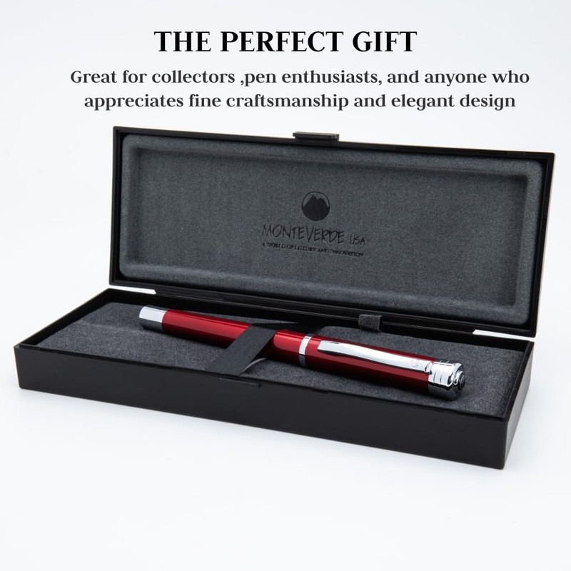 Monteverde Strata Fountain pen, Red - F