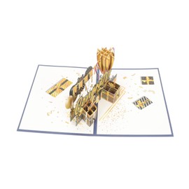 Operitacx Abschluss-Grußkarte Absolvent-Grußkarten grad grußkarten glückwunsch grüße Party abschiedskarten farewell card dekorative Grußkarten Segenskarte aus Papier Golden