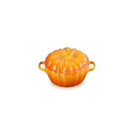Le Creuset Stoneware Figural Pumpkin Petite Cocotte, 12 oz., Persimmon