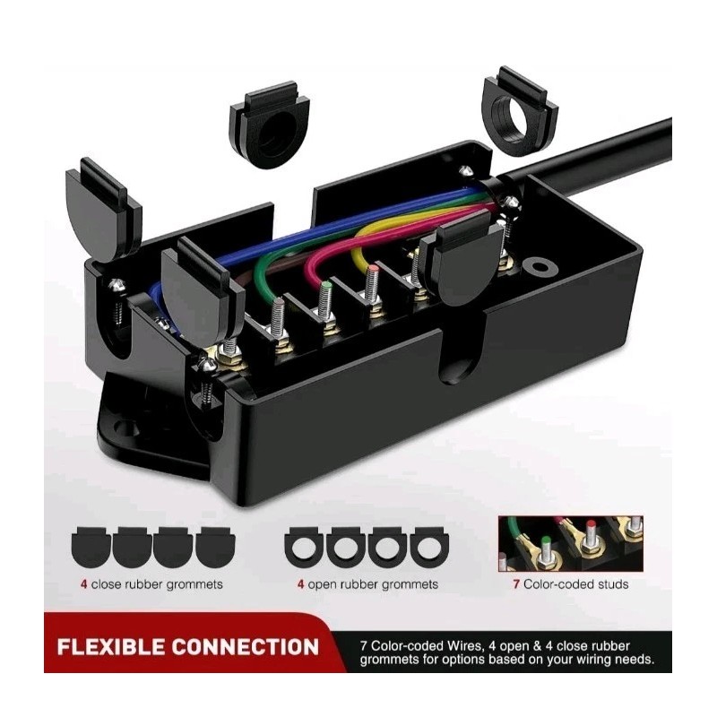 Nilight 7 Way Trailer RV Cord Cold Weather Wire Double