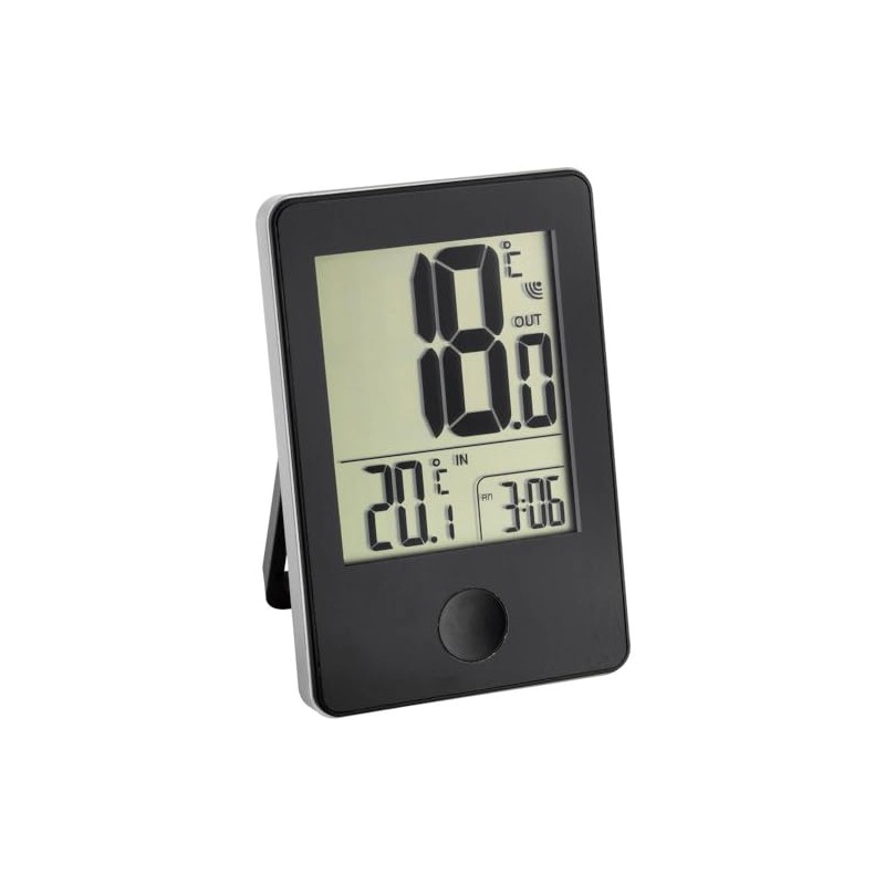 TFA Dostmann Pop Funk-Thermometer, Außen- oder Innentemperatur in Großformat, Anzeige