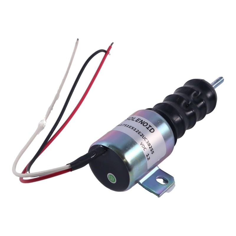 Demfec 12V 3 Wires Shut Down Solenoid Compatible with Woodward