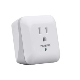 Monoprice Power & Surge - White | 1 Outlet Surge Protector with End of Service Alarm, 900 Joules 15A / 125V / 1875W, 10dB to 60dB