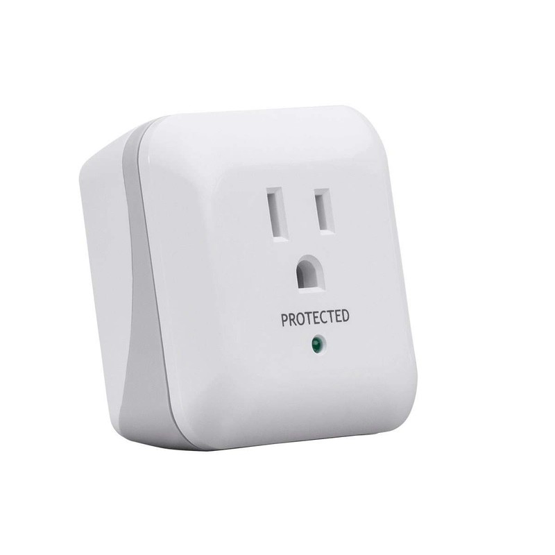 Monoprice Power & Surge - White | 1 Outlet Surge