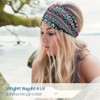 Diadema cruzada con estampado bohemio para mujer, banda elástica para