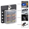 8-Way Blade Fuse Block, 8‑Way Terminal Fuse Box Car Boat