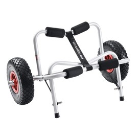 RAD Sportz Kayak Trolley Kayak Cart with Pneumatic Tires 150 LB Capacity Silver