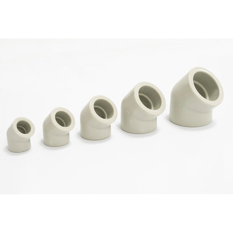 AERZETIX - C66870 - Set of 5 Elbow Fittings 45°