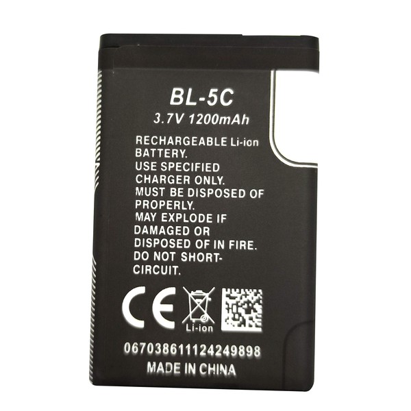 BL-5C Rechargeable Battery Suitable for Household Radio with Current Protection(3.7V 1200mAh)
