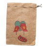 4 Costales Yute Decorados San Valentin Amor Chico (25x35 Cm)