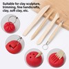 12-Piece Polymer Clay and Sculpting Tool Set with Acrylic Roller