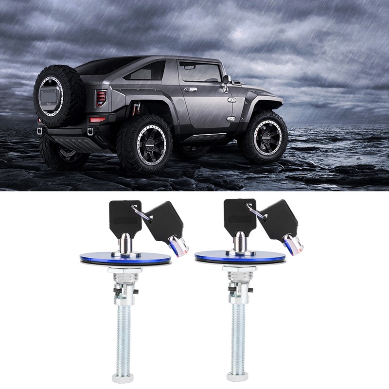Car Universal Engine Hood Cover Lock Key Pin Kit Safety