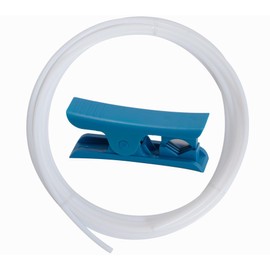 BIQU PTFE Teflon Tube 13.12ft/4M for Bambu-Lab AMS X1C/ X1E/ P1P/ P1S/ A1/ A1 Mini, PTFE Tube for K1 K1 Max Ender 3 Direct Drive Bowden Extruder, With Tube Cutter for 1.75mm Filament