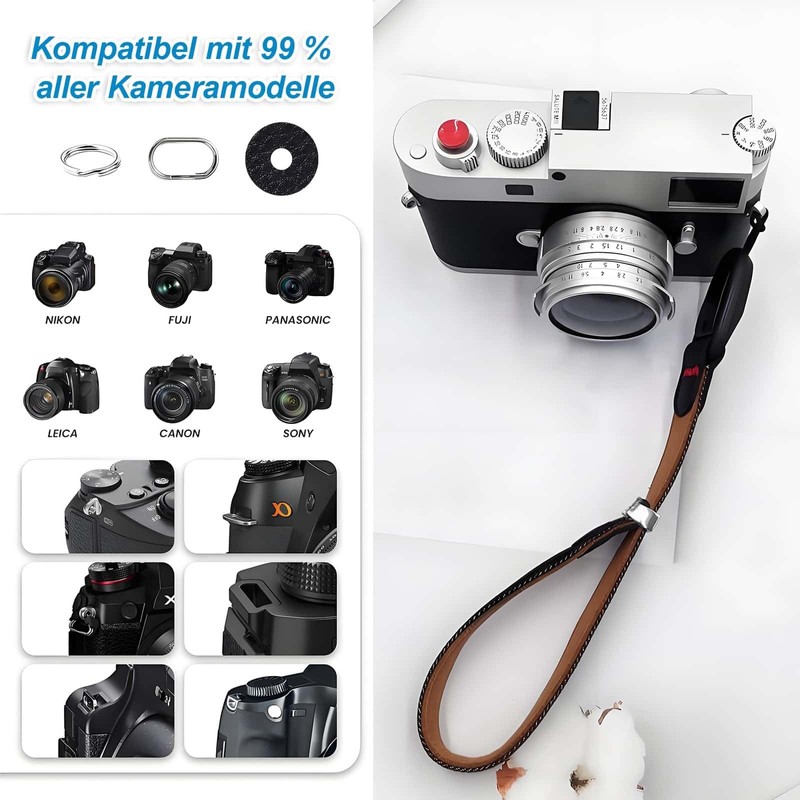 REDKNOT Camera Wrist Strap with Quick Release One-Handed Adjustable Camera