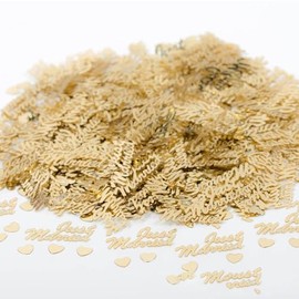 Just Married Table Confetti,Engagement Table Confetti,Bridal Shower Party Decorations for Bachelorette Party,Engagement Party Decor