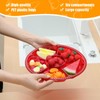 Rtteri 18 Pcs Round Divided Serving Tray with Lid Plastic