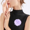 Elegant Large Cloth Flower Brooches Big Camellia Flower Pin for