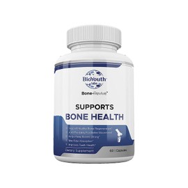 BioYouth Labs Natural Bone Strength Supplements for Adults, 60 Capsules - Nutritious Blend of Coleus Forskohlii, Creatine, Magnesium, Vitamin K2 & C for Better Bone Health & Growth.