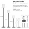 Outdoor Floor Lamp, 100% Solar Powered Floor Lamp for Patio