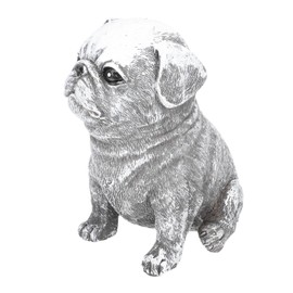 Mipcase Vivid Resin Puppy Figurine Charming Garden Adornment Realistic Decorative Statue for Outdoor Indoor Use Adorable Craft for Decor