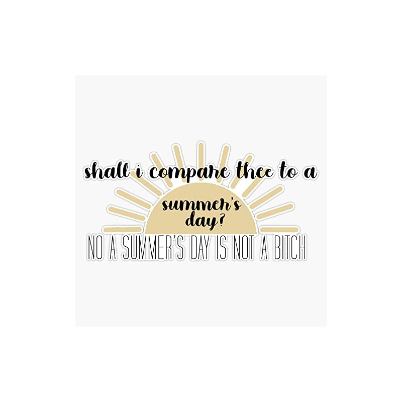 Nick Miller Summer's Day Quote Bumper Sticker Vinyl Decal 5