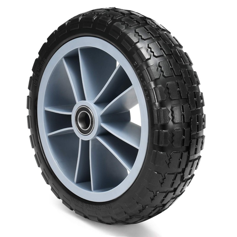 10 Inches Puncture Proof Kayak Trolley Tire Wheel, 330lbs Capacity,