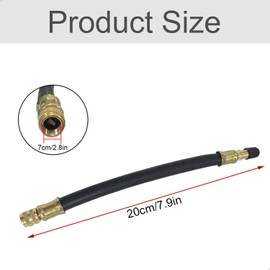 gexuamz Valve Extension Tyre Bicycle Pump Valve Extension - 2 Pieces 200 mm Flexible Rubber Car Truck Motorcycle Wheel Tyre Valve Stem Extension Car Valve Adapter Tyre Valve