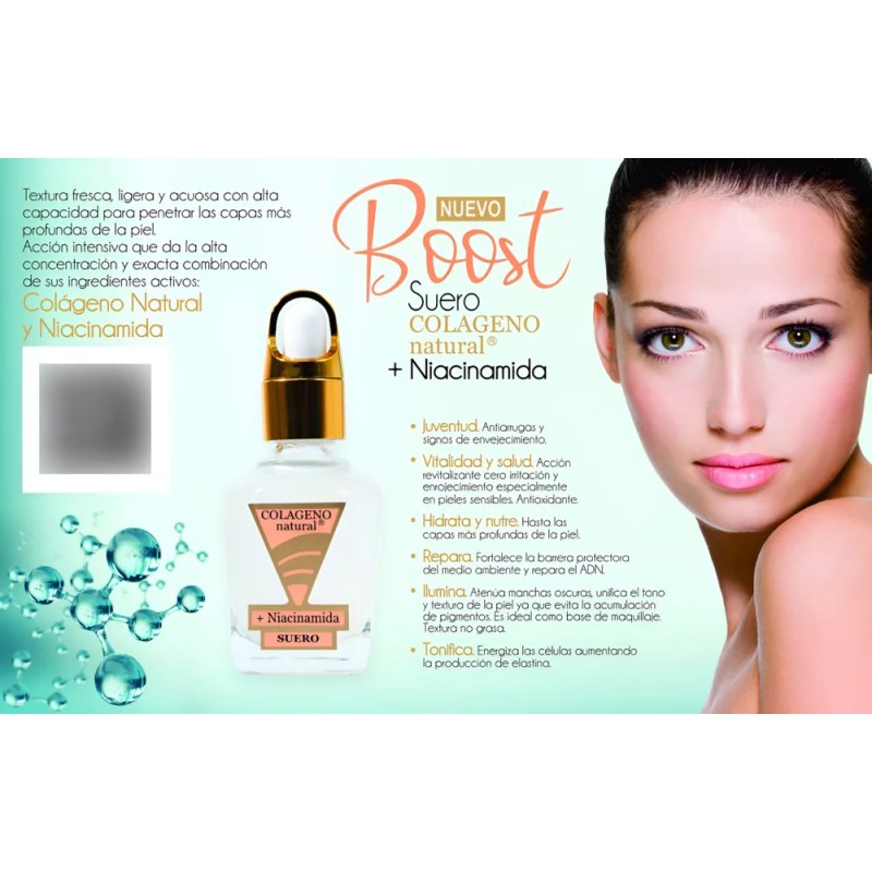 Boost Suero Colágeno Natural + Niacinamida 12 Pack