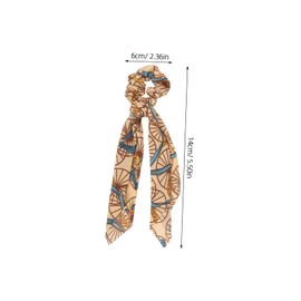 Baluue 4pcs Bohemian Style Hair Scrunchies Tail Scarf Chiffon Ponytail Holders for Women and Girls for Everyday Wear and Special Occasions