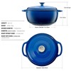 Mercer Culinary Enameled Cast Iron Round Dutch Oven, 6 qt.,