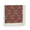 Topdrawer Japanese Handkerchief, 100% Cotton, Diamond Stitch Pattern, Rust