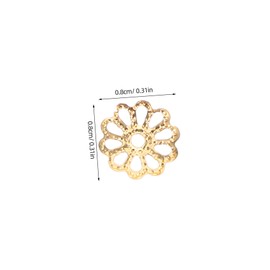 SHINEOFI 2000pcs Hollow Flower Bead Caps Durable Iron Spacers for Jewelry Making for Bracelets and Necklaces Fit for DIY Crafts and Unique Designs