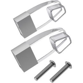 Clear Acrylic Shower Door Towel Bar Brackets for Alumax & Basco Framed Sliding Glass Shower Door Towel Bars, Replacement for Basco & Alumax Shower Door Parts