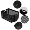 CadineUS 12 Packs Stackable Storage Baskets, Large Plastic Stacking Baskets,