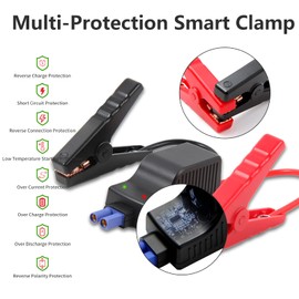 Smart Jumper Clamp Automotive Jump Starter Booster Clamp Cables, Replacement Alligator Clamp for 12V Portable Car Jump Starter