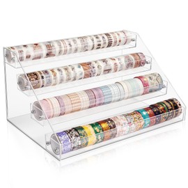 Vowcarol Washi Tape Organizer, Washi Tape Storage Scrapbooking Supplies Holder