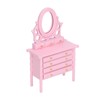 1:12 Scale Dollhouse Toilet Table High Simulation Wooden Miniature Dressing