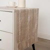 Hpxrom Rustic Small Boho Light Coffee Linen Style Table Runner