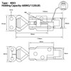 Toggle Latch Clamp 4003 with Lock Hole, 304 Stainless Steel