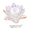 VICASKY Elegant Crystal Nail Art Wash Cup with Lid Lotus