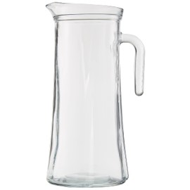 Glass Pitcher with Lid and Handle, Lav Truva Glass Pitcher for Water, Milk, Juice, Lemonade, Iced Tea, Beverages, Wine, 47.2 Oz (1400cc)