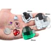 8mm Flat Back Heart Acrylic Rhinestones Tiny Face Gems Body