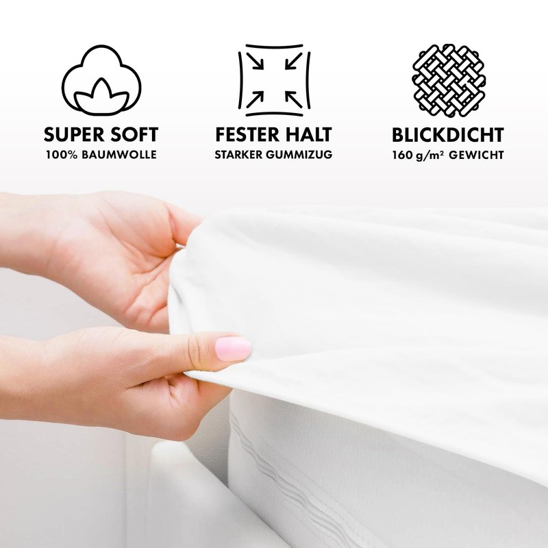 Jacobson Jersey Fitted Sheet, Cotton Bed Sheet (60 x 120