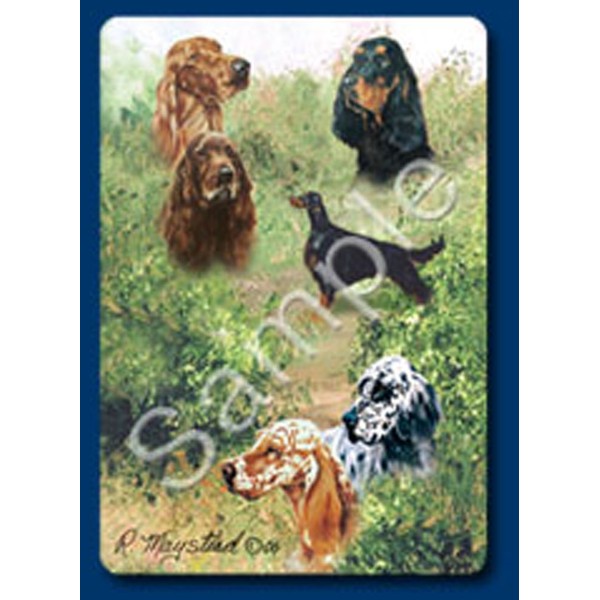 English, Gordon, and Irish Setters Dog Playing Cards Designed by Ruth Maystead (Set-PC)