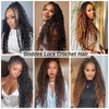 ZRQ 9 Packs Goddess Fauxs Locs Crochet Hair 24 Inch
