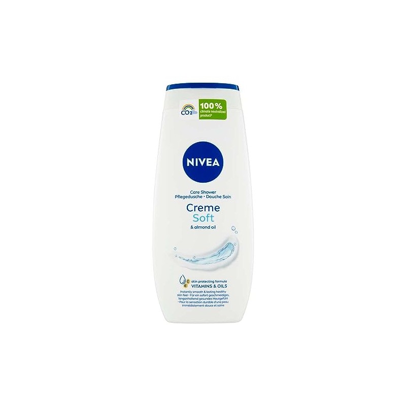 Nivea women's shower gel, cream soft, 250 ml, pack of