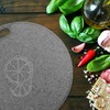 LATRAT Plastic Chopping Board, Round Chopping Board, Vegetable Bread, Chopping