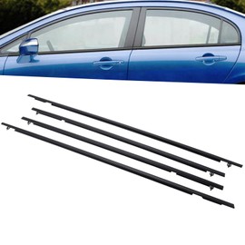 MotorFansClub 4PCS Weatherstrip Window Sealing Fit for Honda Civic 2006 2007 2008 2009 2010 2011 Door Outside Sealing Strip, Black