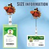 Pumpkin & Alligator Thanksgiving Badge Clip Reels - Retractable Cute