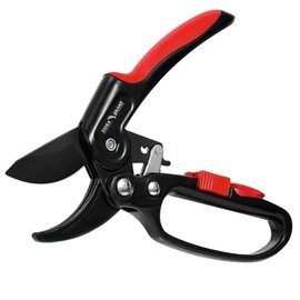 FLORA GUARD Ratchet Pruning Shears, Gardening Shears, Pruning Shears, Raw Wood Cutting Up to 0.8 inches (20 mm), SK-5 Steel Blade